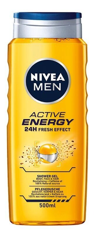 Nivea Men Active Energy гель для душа, 500 ml
Nivea Men Active Energy гель для душа, 500 ml