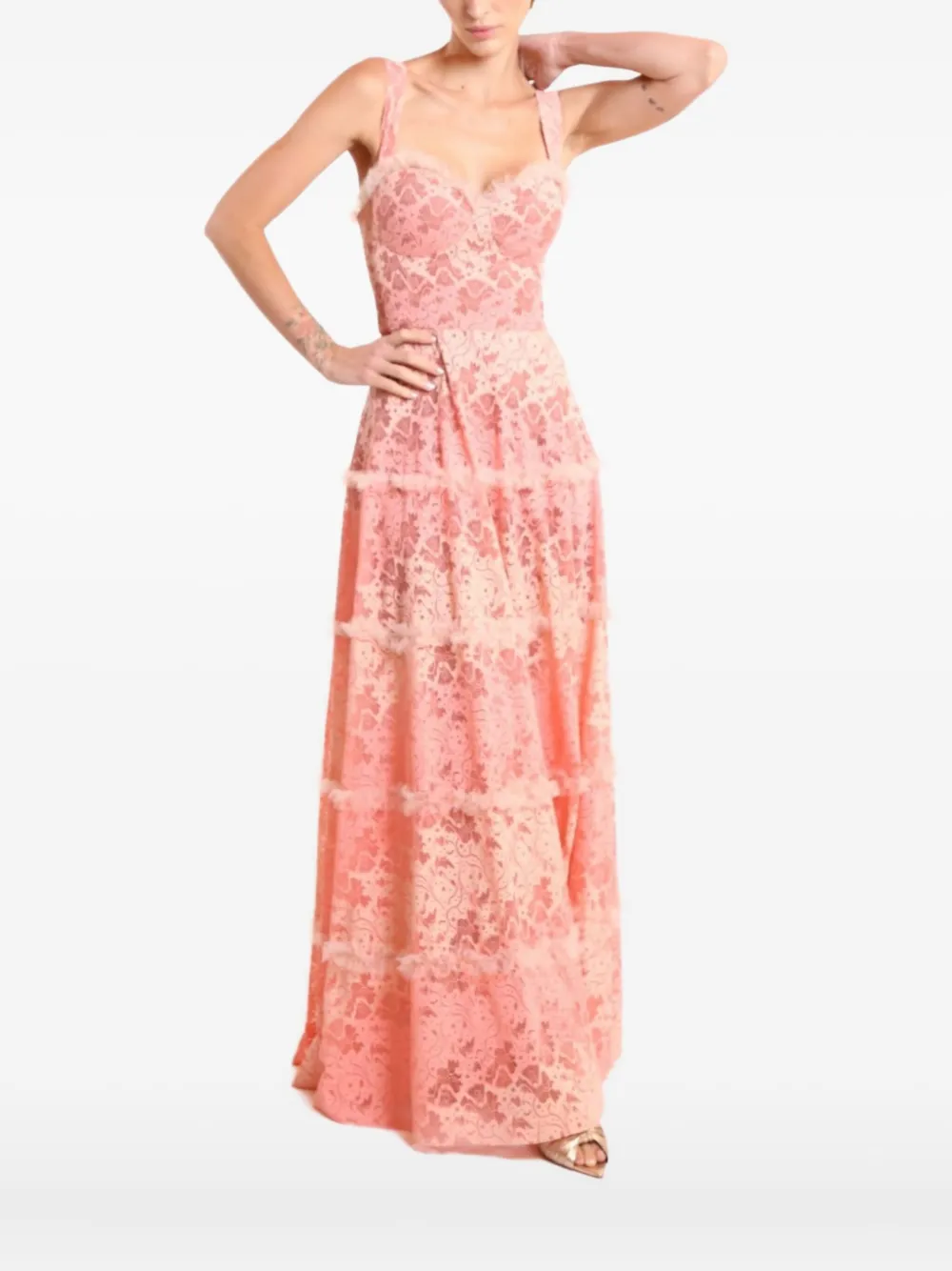 Многоярусное платье Сабрина с кружевом Lethicia Bronstein, розовый
Многоярусное платье Сабрина с кружевом Lethicia Bronstein, розовый