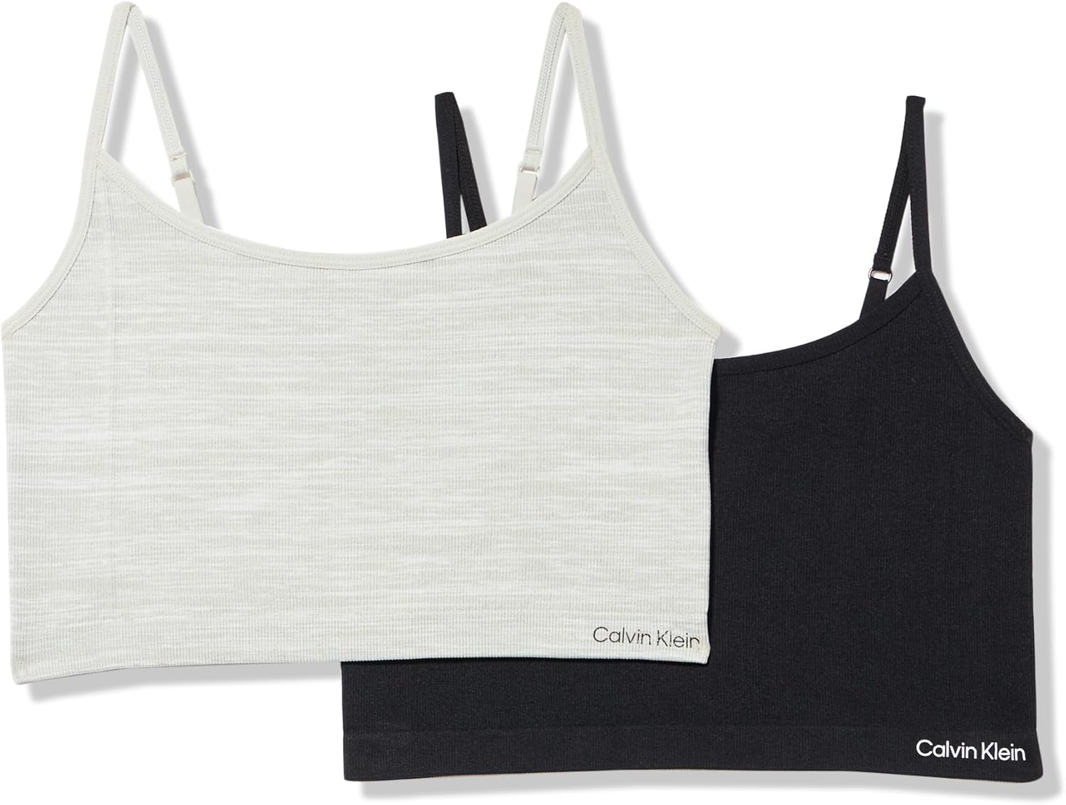 Calvin Klein Girls Seamless Brami, 2 шт., Black/Heather Gray
Calvin Klein Girls Seamless Brami, 2 шт., Black/Heather Gray