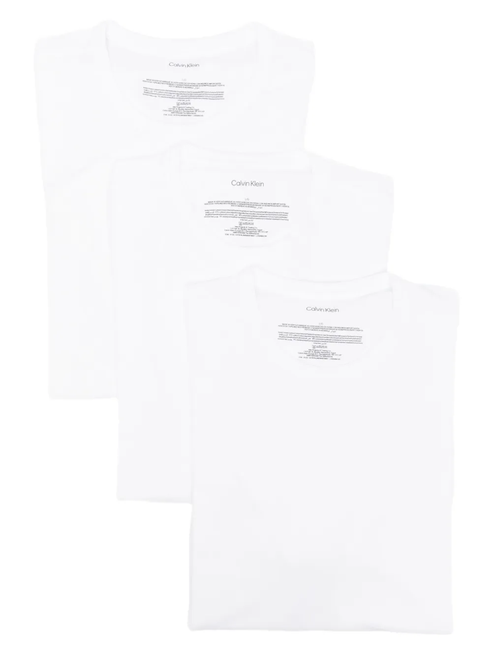 Комплект из трех футболок с вышитым логотипом Calvin Klein, белый
Комплект из трех футболок с вышитым логотипом Calvin Klein, белый