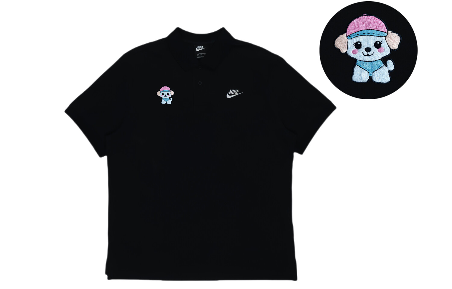 Рубашка поло унисекс черная Nike, черный
Рубашка поло унисекс черная Nike, черный