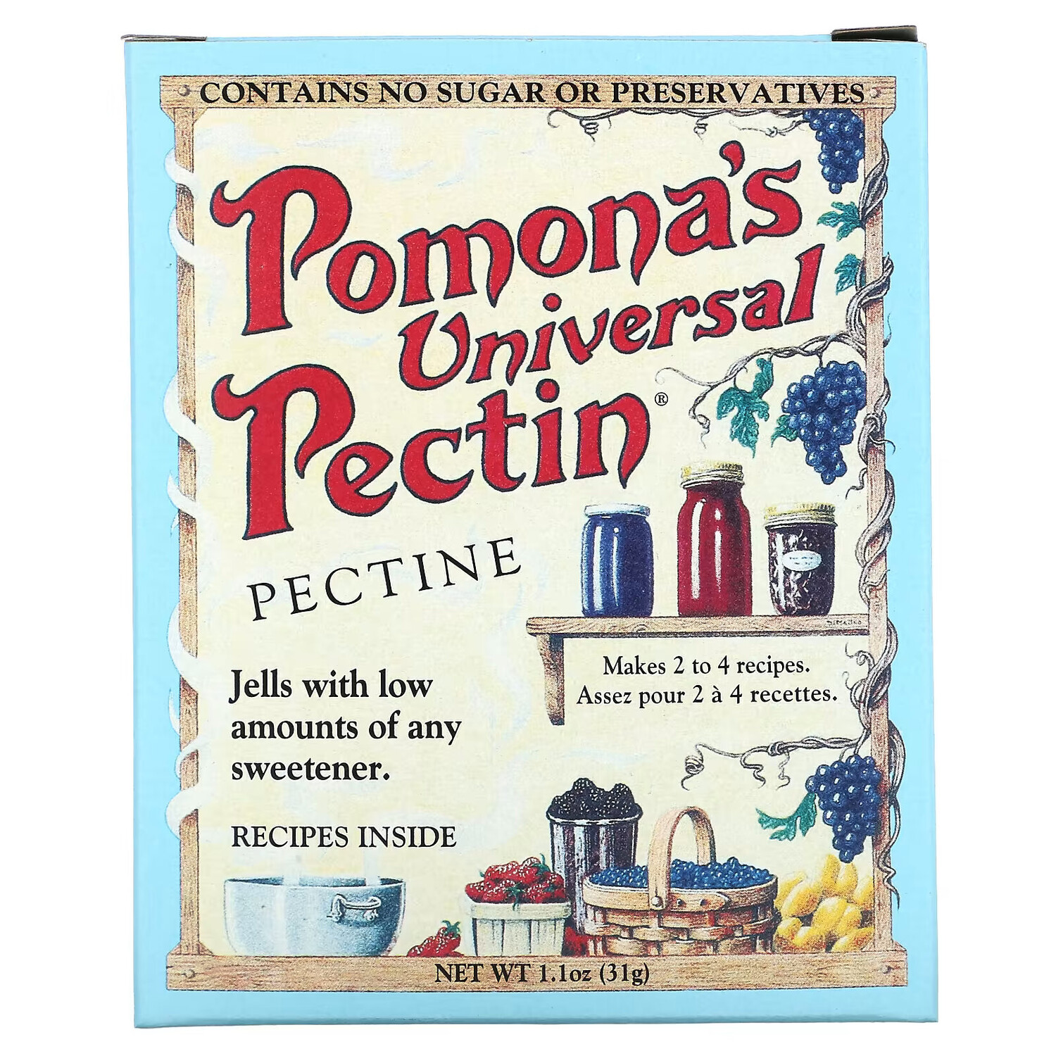 Pomona's Universal Pectin, Пектин, 31 г (1,1 унции)
Pomona's Universal Pectin, Пектин, 31 г (1,1 унции)