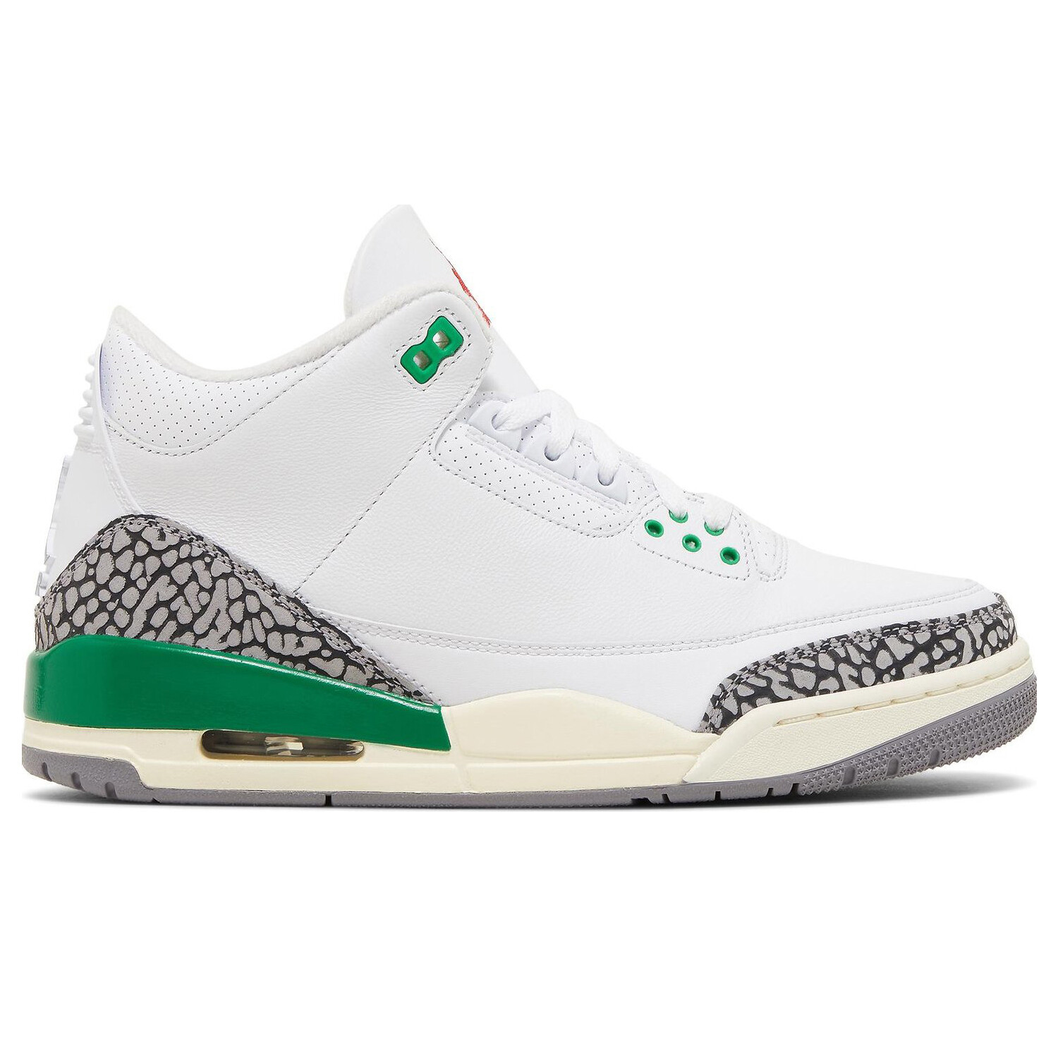 Кроссовки Air Jordan Wmns 3 Retro 'Lucky Green', Белый 
Кроссовки Air Jordan Wmns 3 Retro 'Lucky Green', Белый