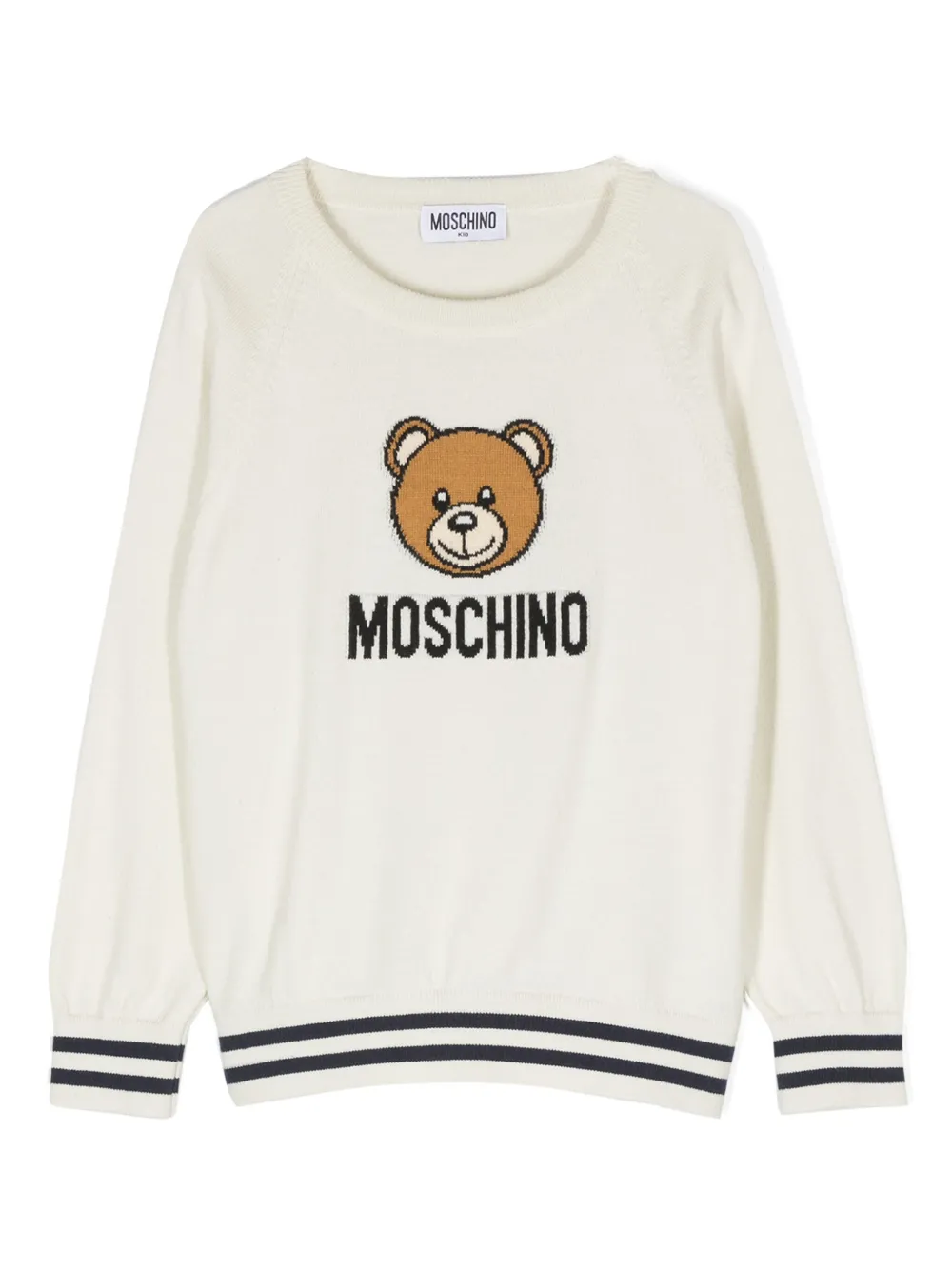 Свитер с логотипом Moschino Kids, нейтральный
Свитер с логотипом Moschino Kids, нейтральный