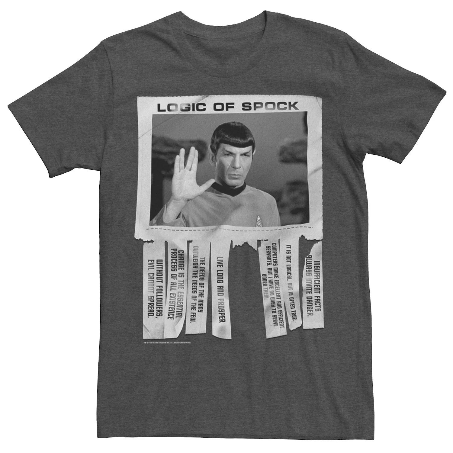 Мужская футболка с текстовым плакатом Star Trek The Original Series Logic Of Spock Licensed Character
Мужская футболка с текстовым плакатом Star Trek The Original Series Logic Of Spock Licensed Character