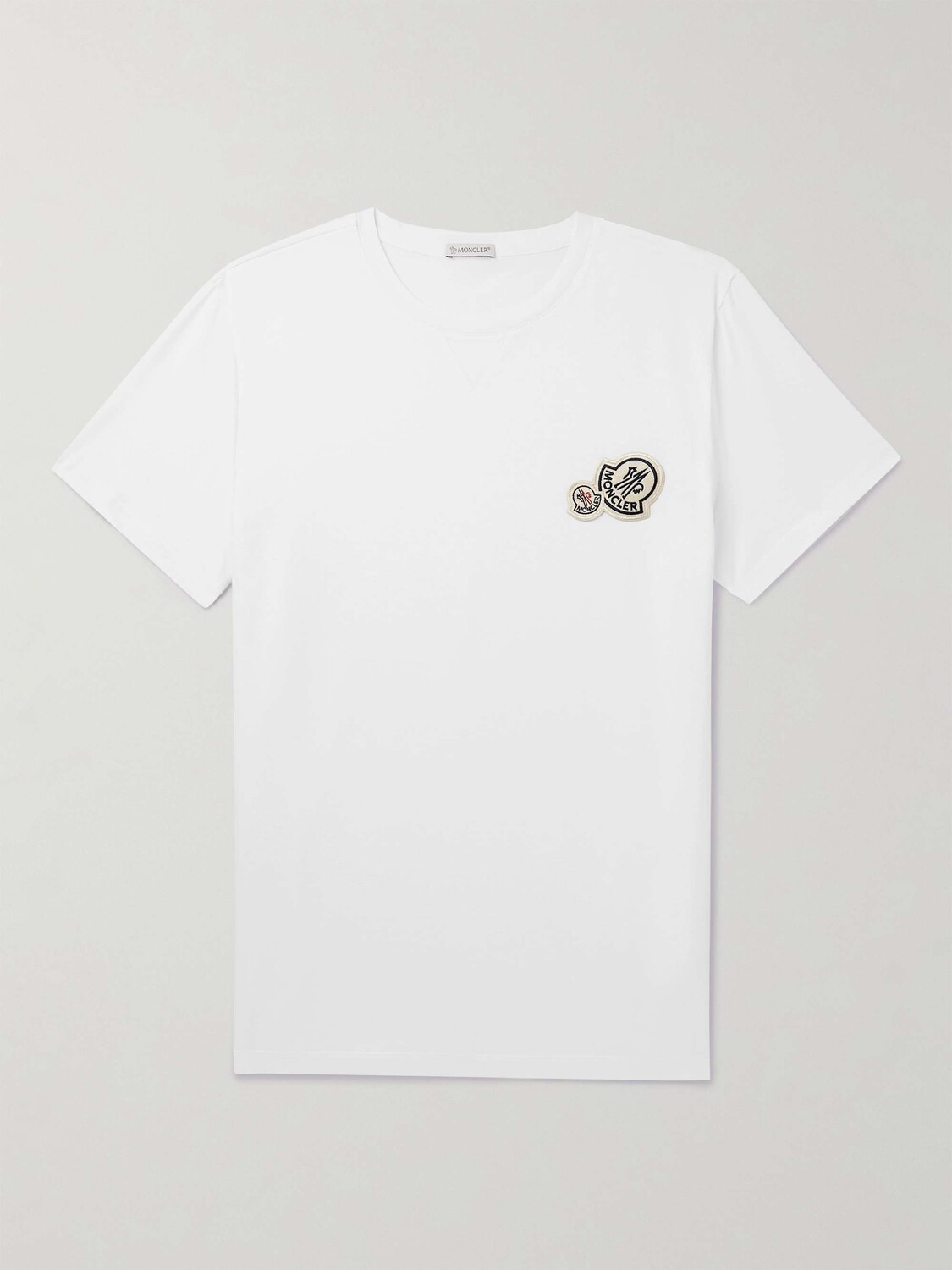 Футболка из хлопкового джерси с аппликацией логотипа MONCLER, белый
Футболка из хлопкового джерси с аппликацией логотипа MONCLER, белый
