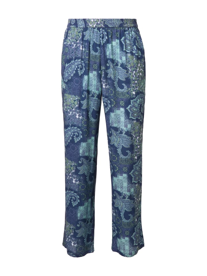 Тканевые брюки Ulla Popken, темно-синий 
Тканевые брюки Ulla Popken, темно-синий