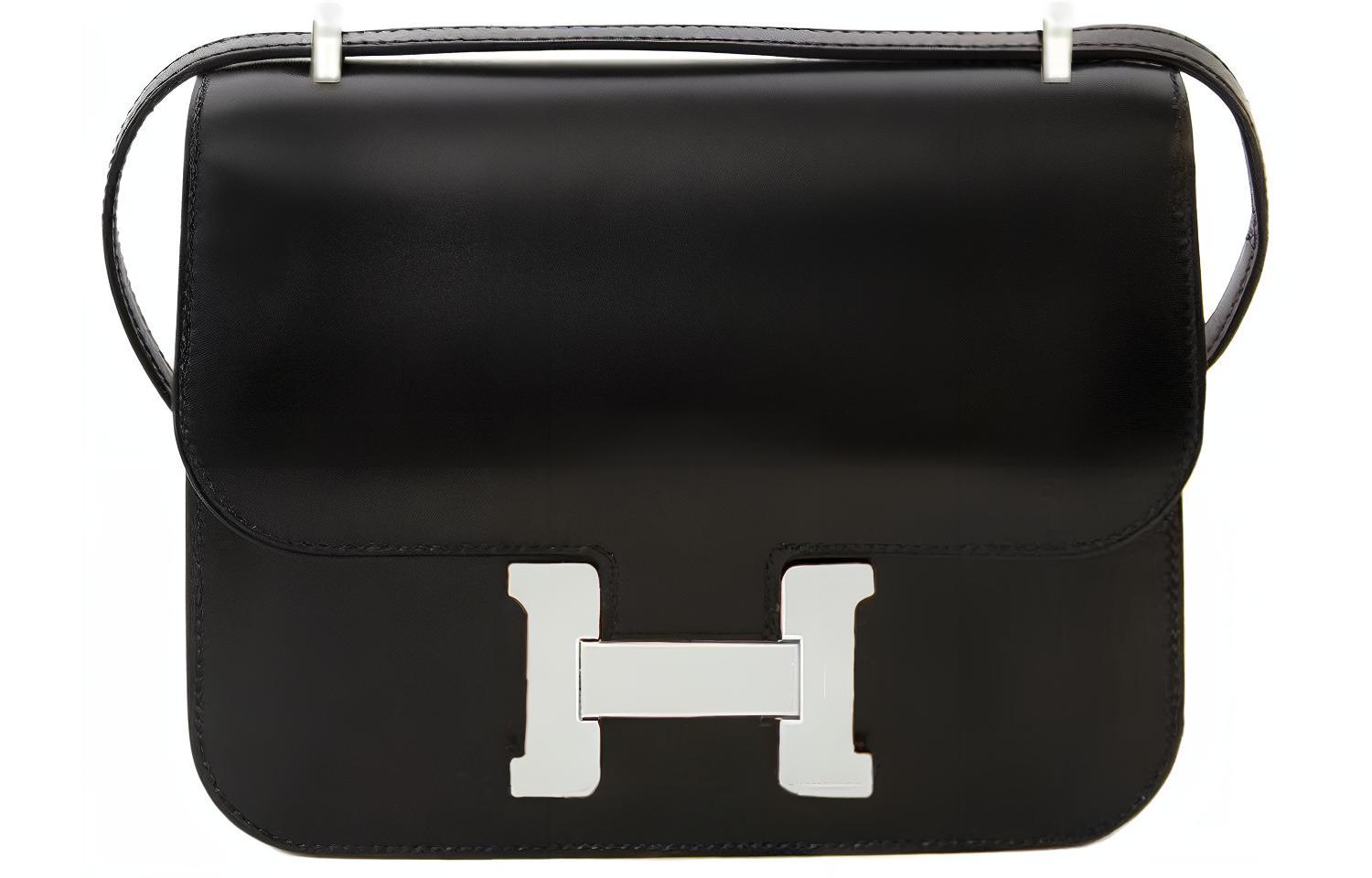 HERMES Кожаная сумка Constance Box через плечо мини женская noir black
HERMES Кожаная сумка Constance Box через плечо мини женская noir black