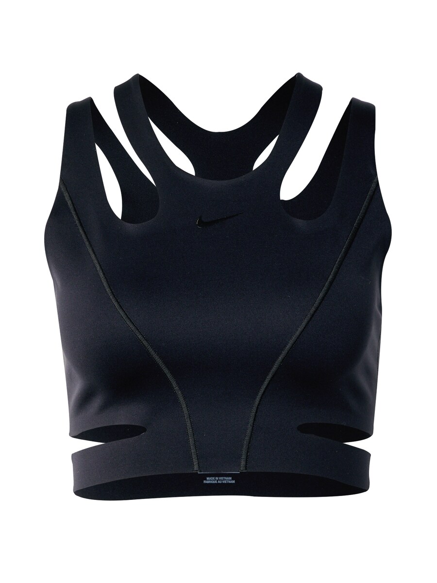 Спортивный бюстгальтер без косточек NIKE, черный 
Спортивный бюстгальтер без косточек NIKE, черный