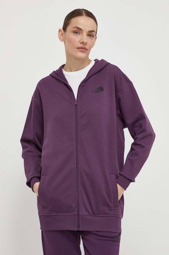 Хлопковая толстовка The North Face, фиолетовый
Хлопковая толстовка The North Face, фиолетовый
