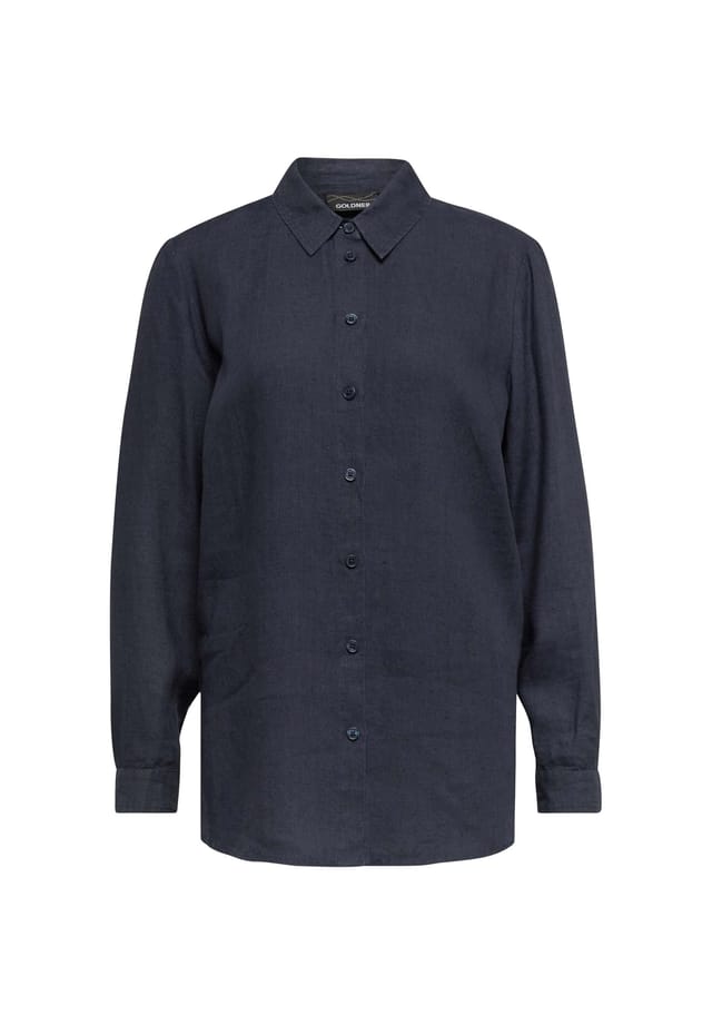 Короткий размер: льняная блузка Goldner, синий
Короткий размер: льняная блузка Goldner, синий