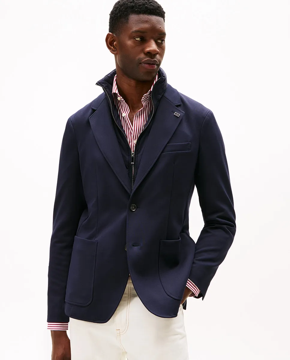 Мужской гибридный пиджак с молнией и пуговицами Tommy Hilfiger, темно-синий
Мужской гибридный пиджак с молнией и пуговицами Tommy Hilfiger, темно-синий