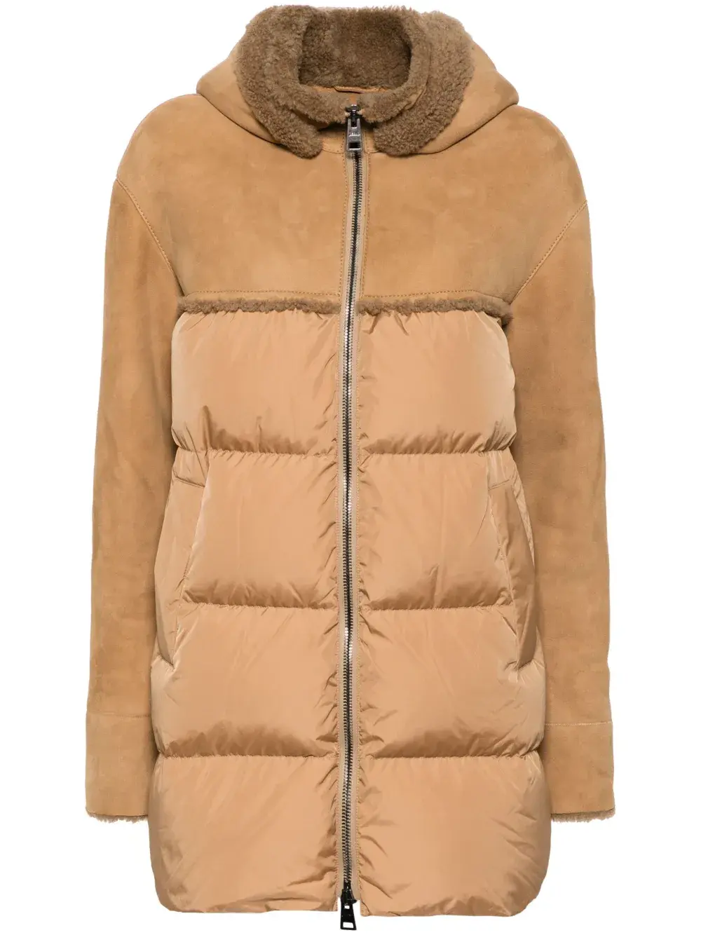 Стеганый пуховик Herno, коричневый
Стеганый пуховик Herno, коричневый