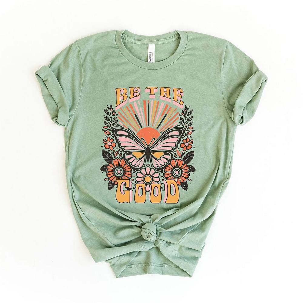 Футболка Be The Good с короткими рукавами и рисунком в стиле ретро Simply Sage Market, цвет Sage 
Футболка Be The Good с короткими рукавами и рисунком в стиле ретро Simply Sage Market, цвет Sage