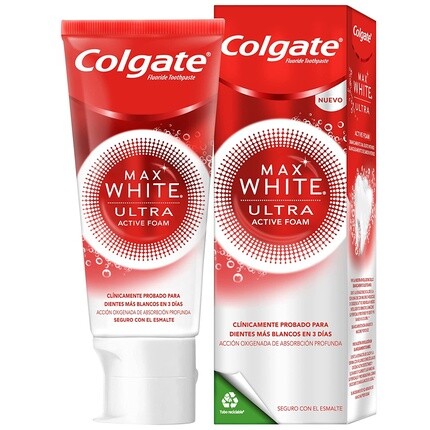 Max White Ультраактивная отбеливающая зубная паста с пеной 50 мл, Colgate
Max White Ультраактивная отбеливающая зубная паста с пеной 50 мл, Colgate