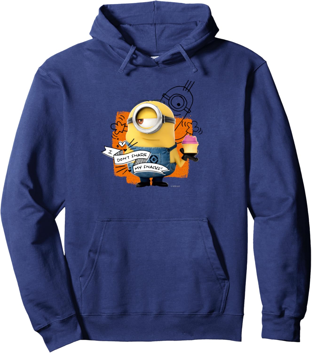 Худи с надписью Миньон, я не делюсь своими закусками! Minions, темно-синий
Худи с надписью Миньон, я не делюсь своими закусками! Minions, темно-синий