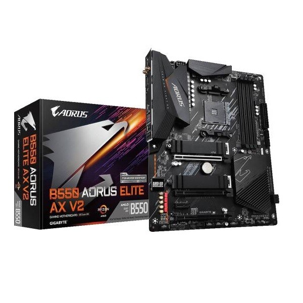 Материнская плата GIGABYTE B550 AORUS Elite AX V2
Материнская плата GIGABYTE B550 AORUS Elite AX V2