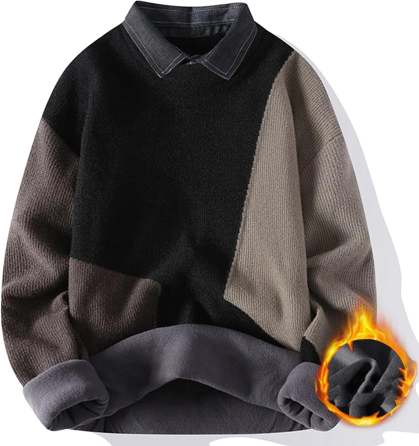 Мужской свитер с круглым вырезом, кабельной вязкой, теплый, зимний AQAYL
Мужской свитер с круглым вырезом, кабельной вязкой, теплый, зимний AQAYL