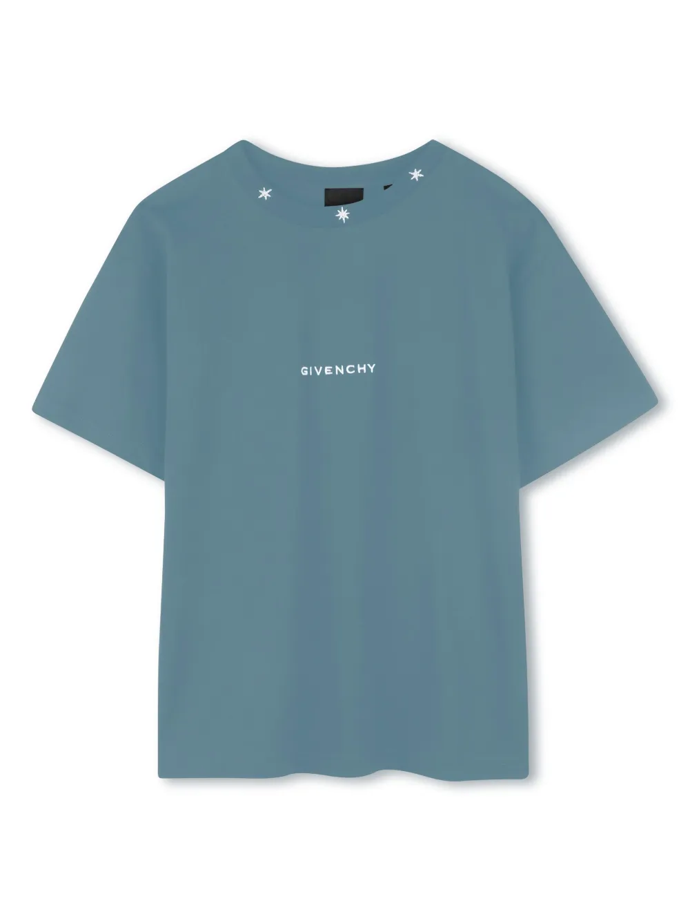 Футболка из органического хлопка Givenchy Kids, синий 
Футболка из органического хлопка Givenchy Kids, синий