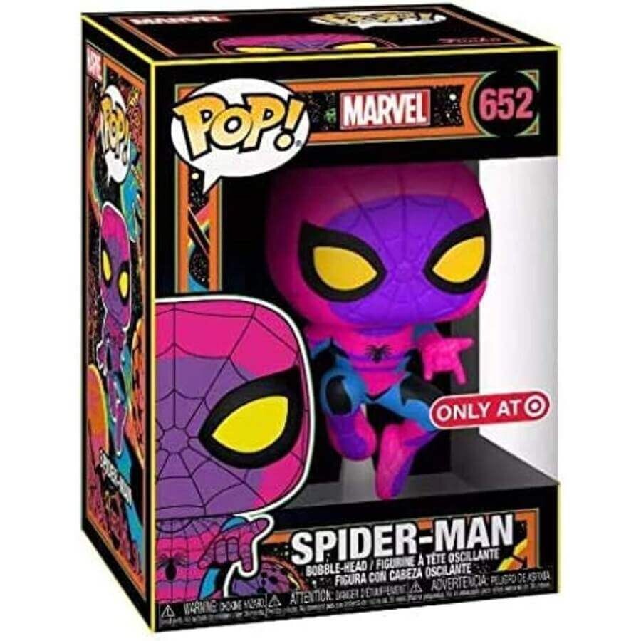 Фигурка Funko Pop! Marvel Black Light Spiderman 
Фигурка Funko Pop! Marvel Black Light Spiderman