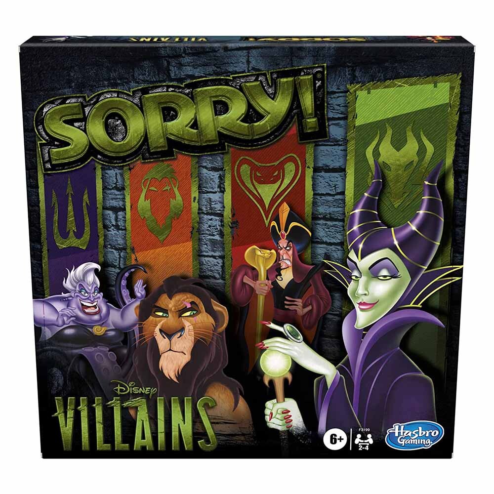 Настольная игра Hasbro Gaming: Sorry! Disney Villains Edition Kids
Настольная игра Hasbro Gaming: Sorry! Disney Villains Edition Kids