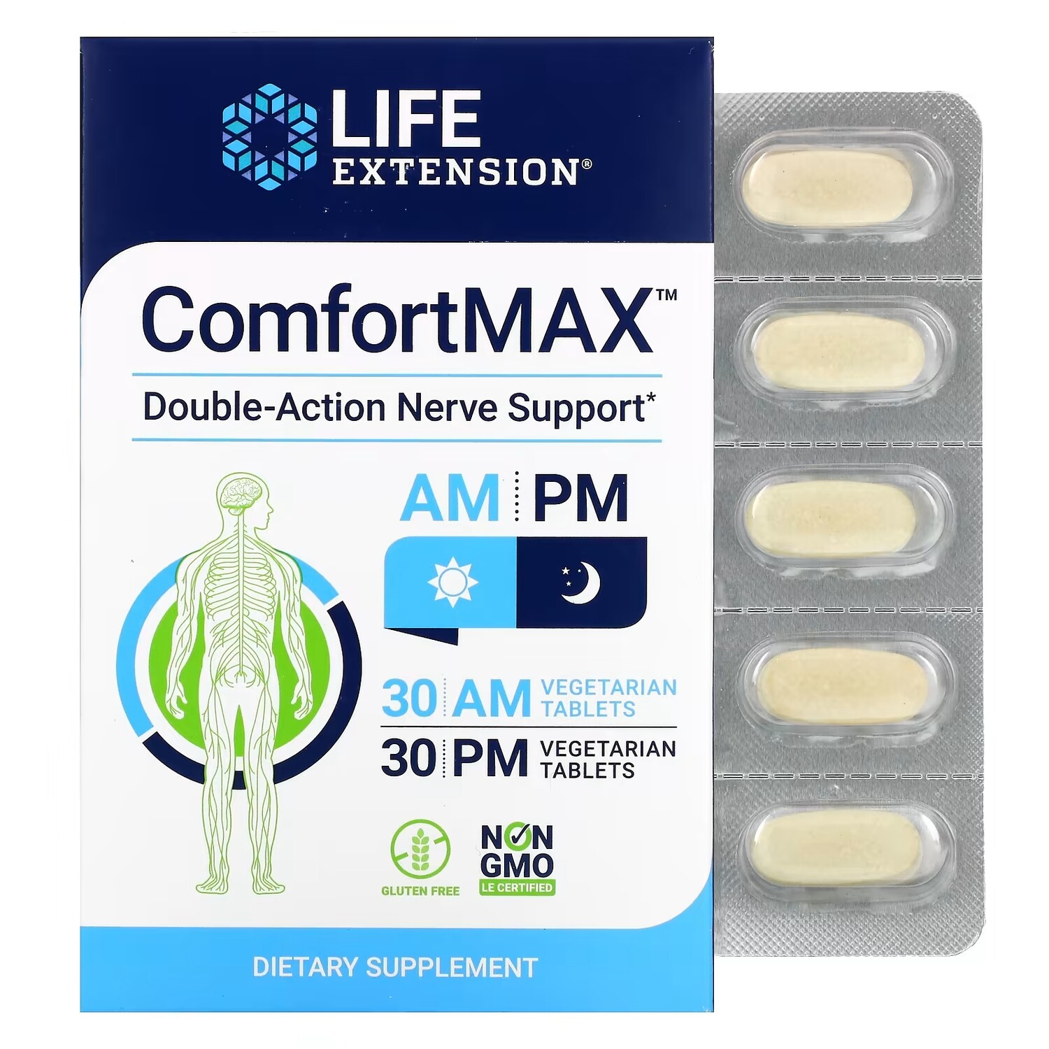 Добавка для Поддержки Нервной Системы Life Extension ComfortMAX, 60 вегетарианских таблеток
Добавка для Поддержки Нервной Системы Life Extension ComfortMAX, 60 вегетарианских таблеток