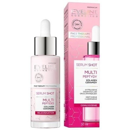 Eveline Serum Shot Treatment Multipeptides Укрепляющая сыворотка для лица, шеи и декольте 30 мл, Eveline Face & Body Care
Eveline Serum Shot Treatment Multipeptides Укрепляющая сыворотка для лица, шеи и декольте 30 мл, Eveline Face & Body Care