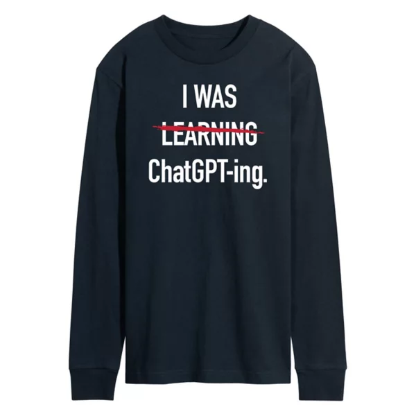 Мужская футболка с длинным рукавом и принтом "Я учился чатгптить" Licensed Character, синий
Мужская футболка с длинным рукавом и принтом "Я учился чатгптить" Licensed Character, синий
