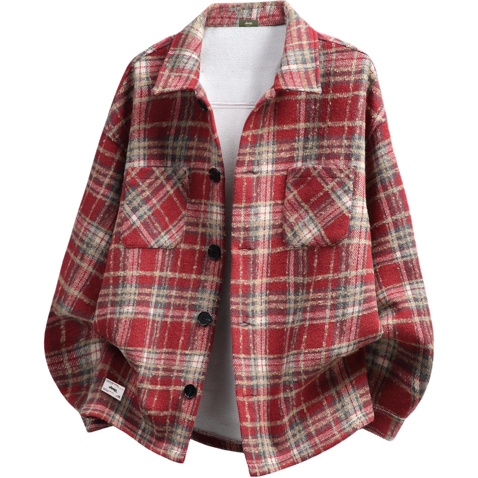 РРРубашка Unisex Lapel Moderate Jeep, 红格【加绒加厚】
РРРубашка Unisex Lapel Moderate Jeep, 红格【加绒加厚】