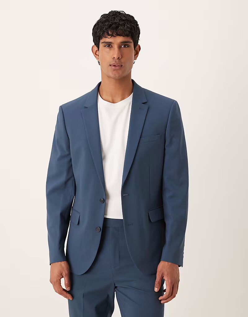 Тонкий пиджак темно-синего цвета Asos Design
Тонкий пиджак темно-синего цвета Asos Design