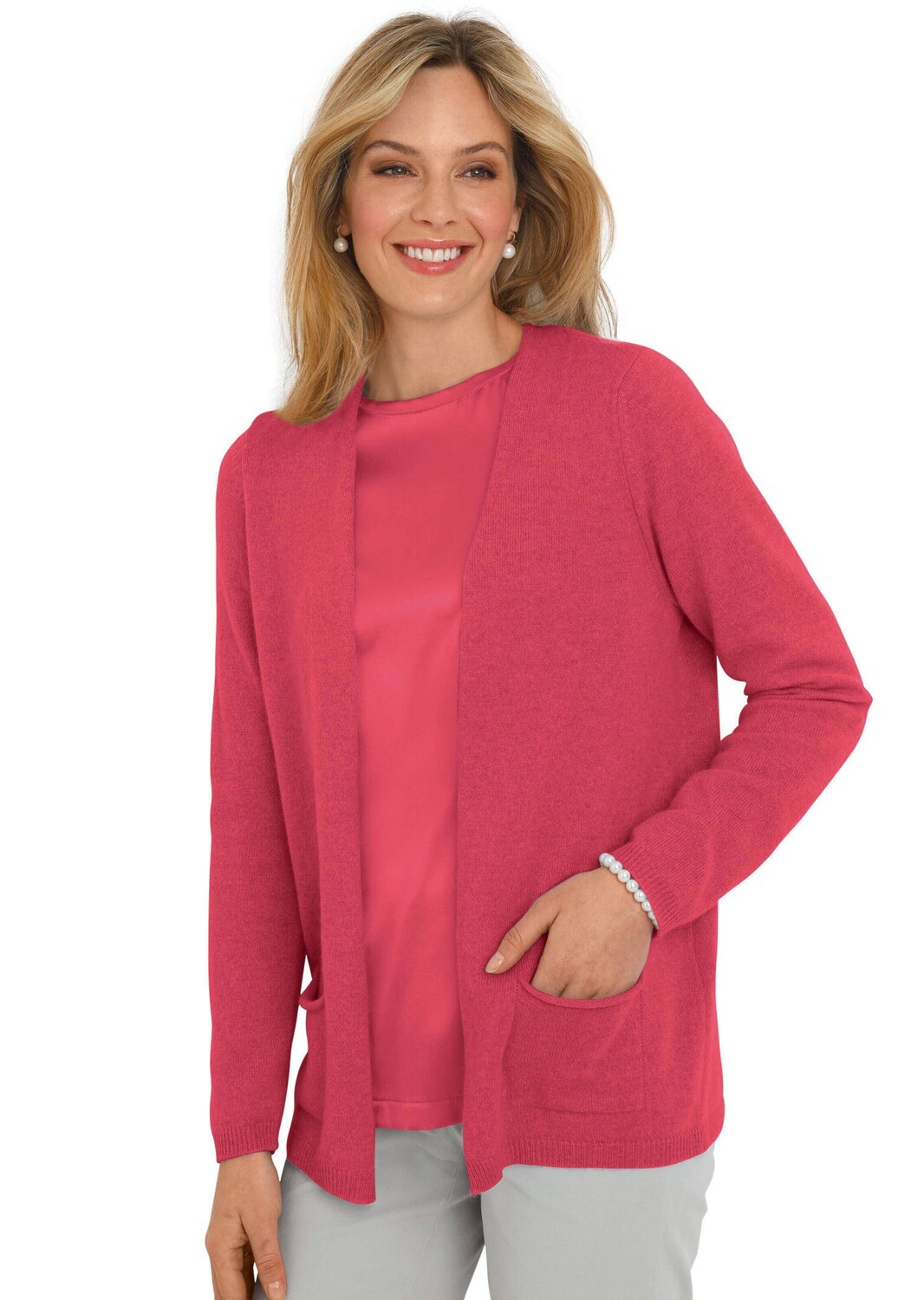 Кардиган GOLDNER Kaschmir Longstrickjacke, коралловый
Кардиган GOLDNER Kaschmir Longstrickjacke, коралловый