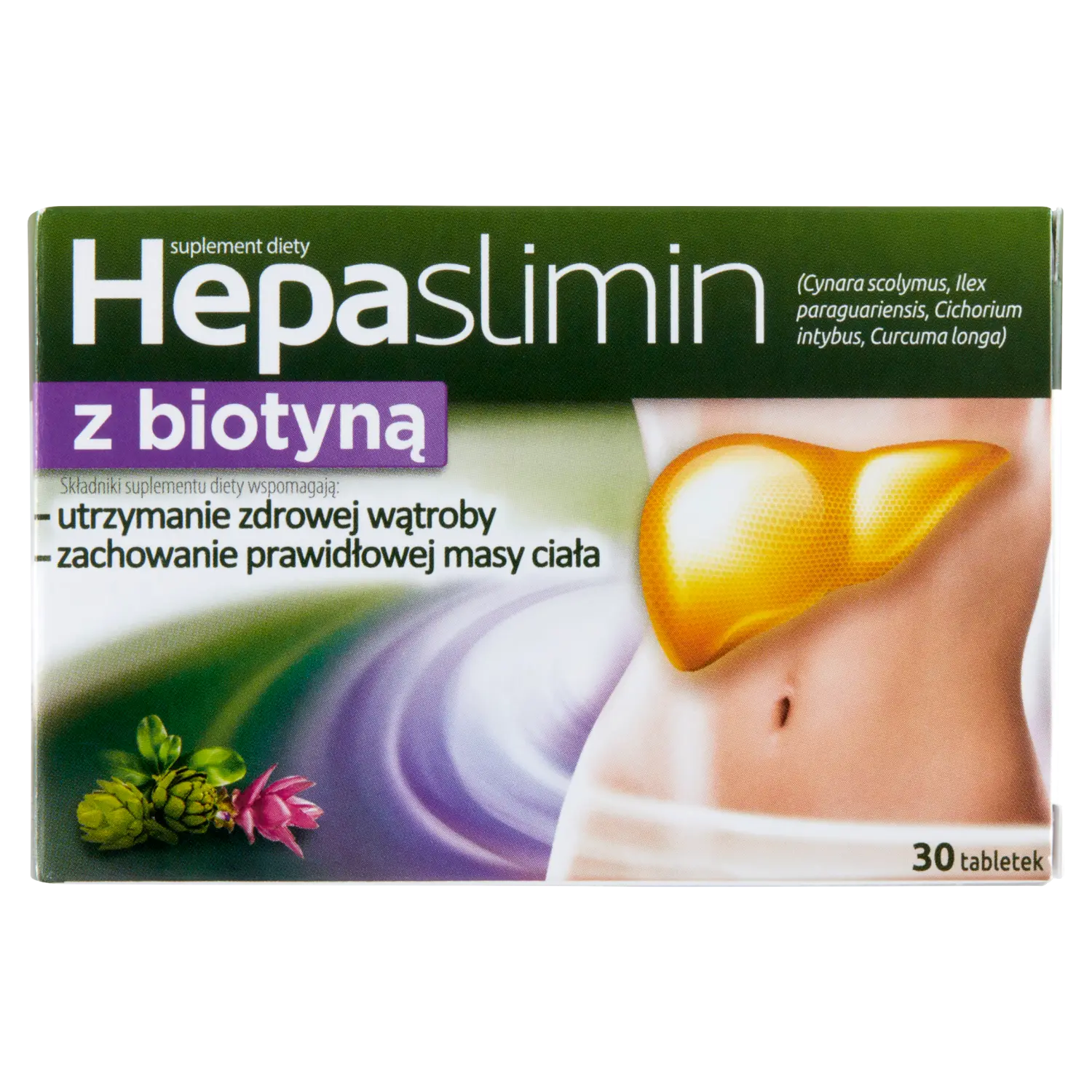 Hepaslimin Z Biotyną биологически активная добавка, 30 таблеток/1 упаковка
Hepaslimin Z Biotyną биологически активная добавка, 30 таблеток/1 упаковка