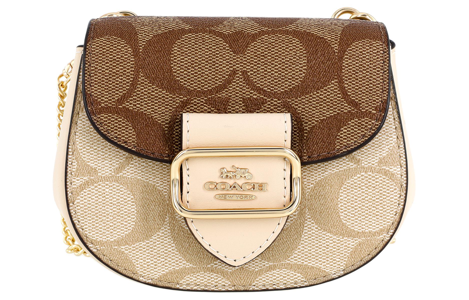 Morgan Canvas With Leather Saddle Bag Crossbody Shoulder Bag Women's Khaki COACH
Morgan Canvas With Leather Saddle Bag Crossbody Shoulder Bag Women's Khaki COACH