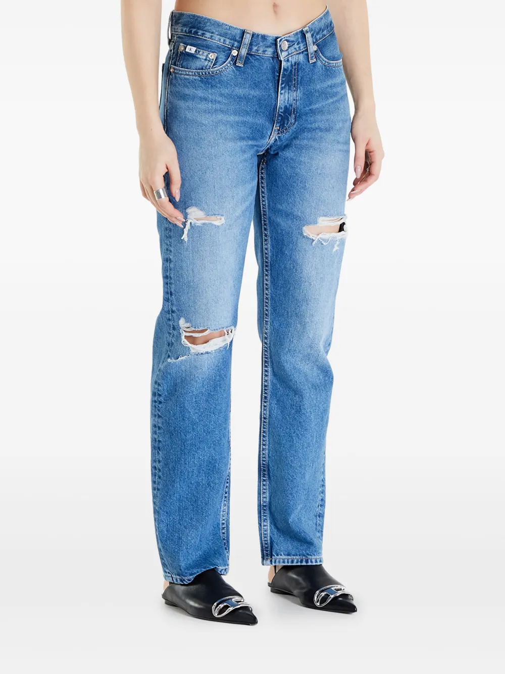 Прямые джинсы с прорезями Calvin Klein, синий
Прямые джинсы с прорезями Calvin Klein, синий