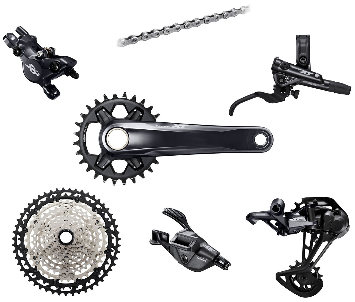 Групсет Shimano XT M8120 Mechanical Disc Single 4-поршневой, 10-45, 36T, 175 мм
Групсет Shimano XT M8120 Mechanical Disc Single 4-поршневой, 10-45, 36T, 175 мм