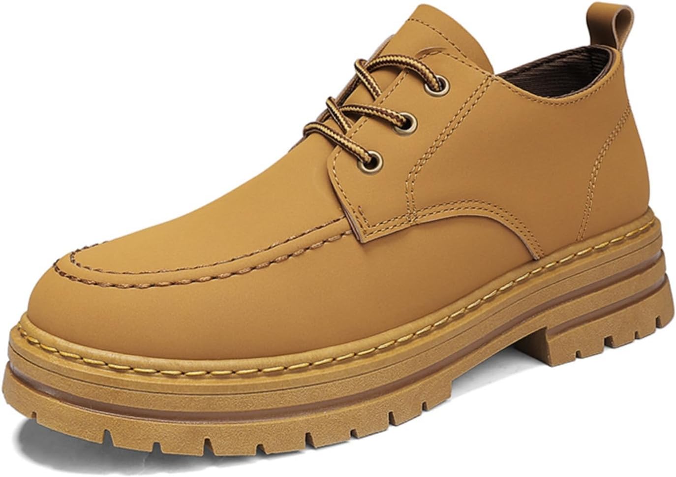 Мужские кожаные повседневные туфли оксфорды с шнуровкой и толстой амортизирующей противоскользящей подошвой для делового повседневного стиля, работы в офисе и прогулок на выходных Kelibasi, коричневый
Мужские кожаные повседневные туфли оксфорды с шнуровкой и толстой амортизирующей противоскользящей подошвой для делового повседневного стиля, работы в офисе и прогулок на выходных Kelibasi, коричневый