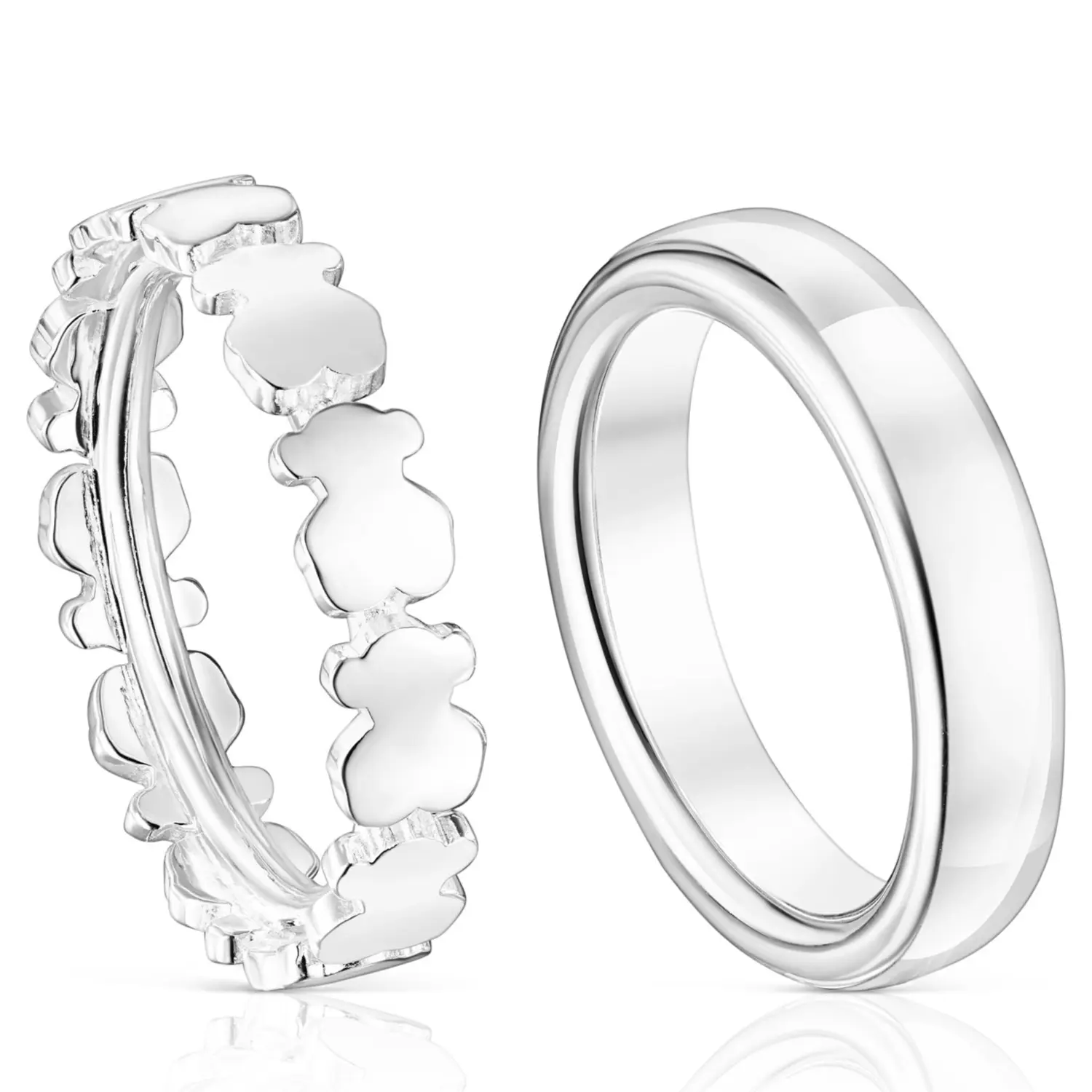 Ювелирный комплект колец Tous Straight, 2 предмета, серебро
Ювелирный комплект колец Tous Straight, 2 предмета, серебро