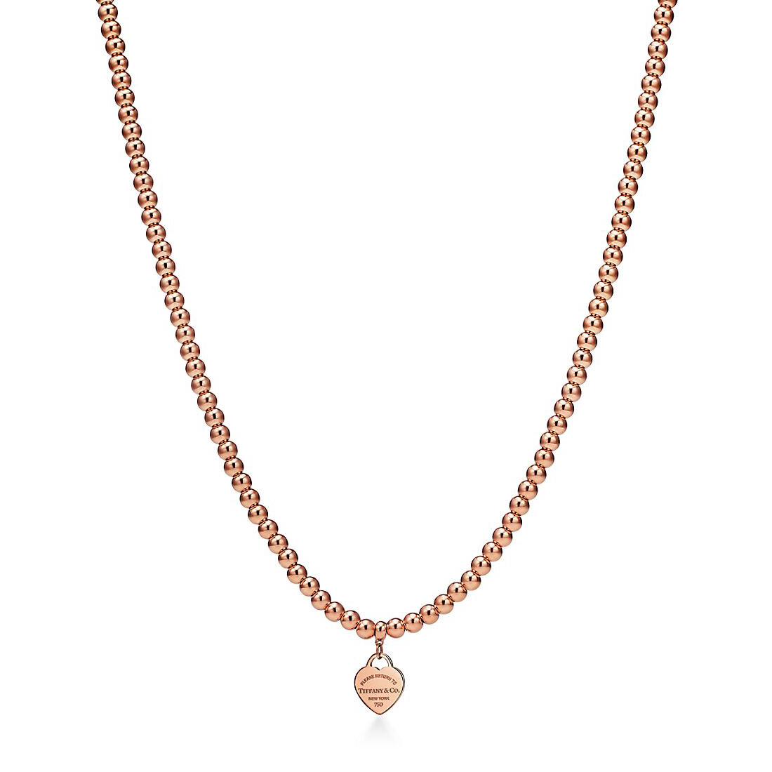 Колье Tiffany & Co. Return to Tiffany Heart Tag Bead, розовое золото
Колье Tiffany & Co. Return to Tiffany Heart Tag Bead, розовое золото