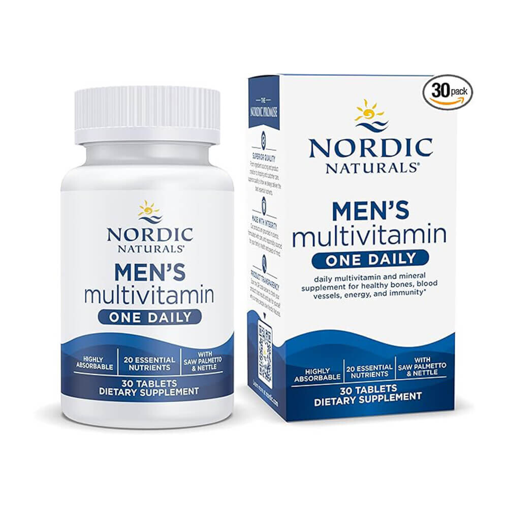 Мультивитамины для мужчин Nordic Naturals (30 таблеток)
Мультивитамины для мужчин Nordic Naturals (30 таблеток)