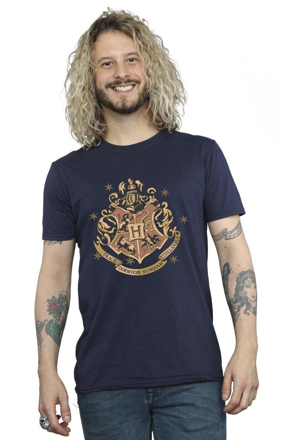 Золотая футболка с гербом Хогвартса Harry Potter, темно-синий
Золотая футболка с гербом Хогвартса Harry Potter, темно-синий