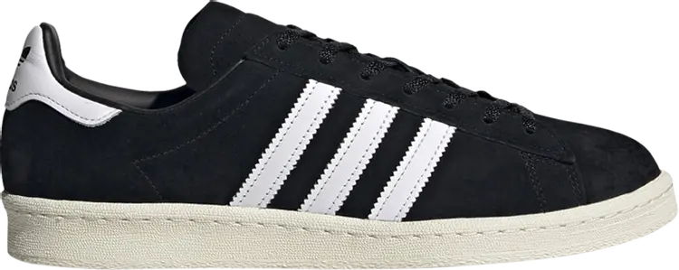 Кроссовки Adidas Campus 80s 'Black White', черный 
Кроссовки Adidas Campus 80s 'Black White', черный