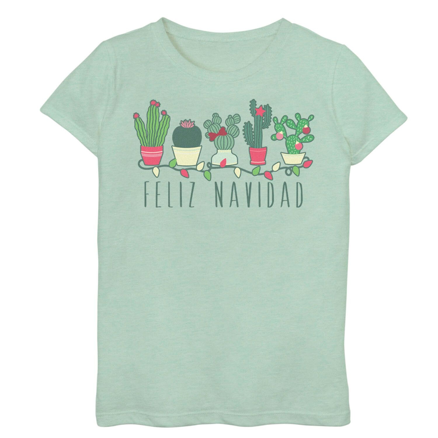 Футболка Holiday с рисунком кактуса для девочек 7–16 лет "Feliz Navidad" Unbranded
Футболка Holiday с рисунком кактуса для девочек 7–16 лет "Feliz Navidad" Unbranded