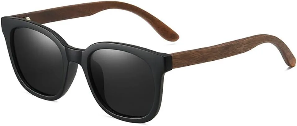 Винтажные поляризованные солнцезащитные очки для женщин и мужчин в черной бамбуковой оправе, очки с защитой от УФ-излучения UV400 MTZJH, Matte Black Gray
Винтажные поляризованные солнцезащитные очки для женщин и мужчин в черной бамбуковой оправе, очки с защитой от УФ-излучения UV400 MTZJH, Matte Black Gray