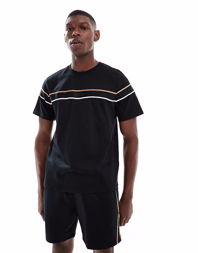 Футболка Iconic с полосками черного цвета Boss Bodywear, Черный, Футболка Iconic с полосками черного цвета Boss Bodywear
Футболка Iconic с полосками черного цвета Boss Bodywear, Черный, Футболка Iconic с полосками черного цвета Boss Bodywear