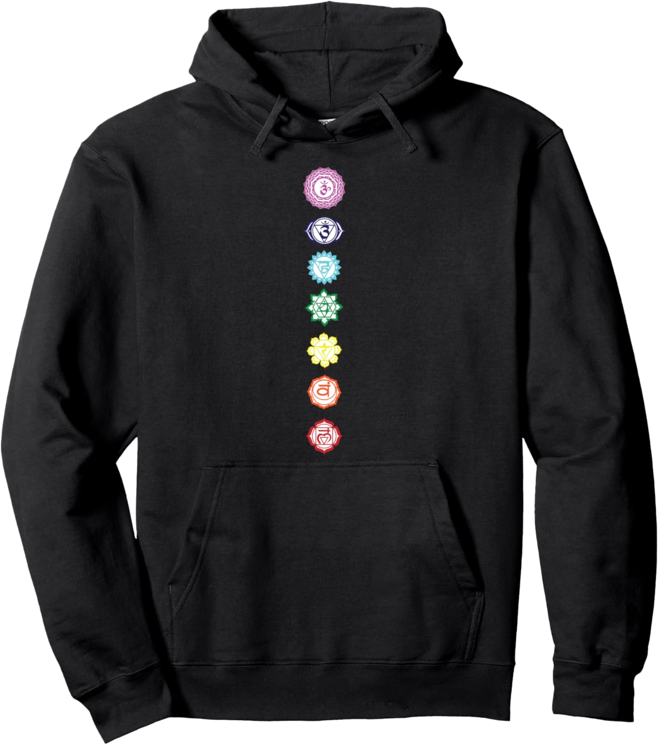 Худи с символами радужных чакр для медитации Sacred Universe Designs, черный
Худи с символами радужных чакр для медитации Sacred Universe Designs, черный