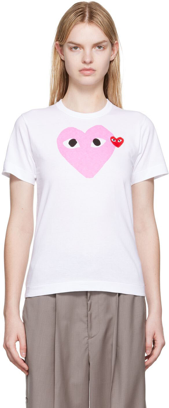 Белая футболка с нашивкой в виде сердца Comme des Garçons Play, Белый, Белая футболка с нашивкой в виде сердца Comme des Garçons Play
Белая футболка с нашивкой в виде сердца Comme des Garçons Play, Белый, Белая футболка с нашивкой в виде сердца Comme des Garçons Play