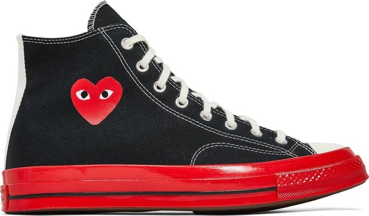 Кроссовки Converse Comme des Garçons Play x Chuck 70 High Black Red, черный
Кроссовки Converse Comme des Garçons Play x Chuck 70 High Black Red, черный
