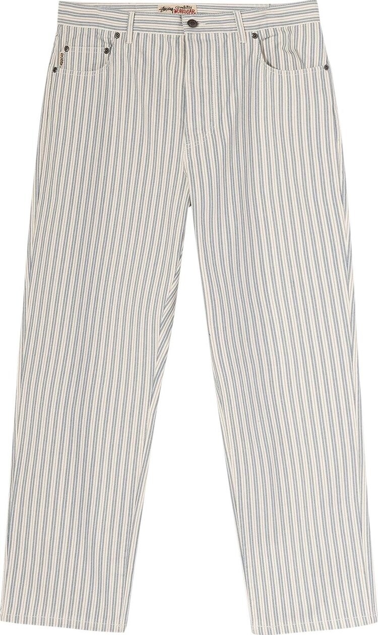 Джинсы Stussy Big Ol Jeans 'Striped', белый 
Джинсы Stussy Big Ol Jeans 'Striped', белый