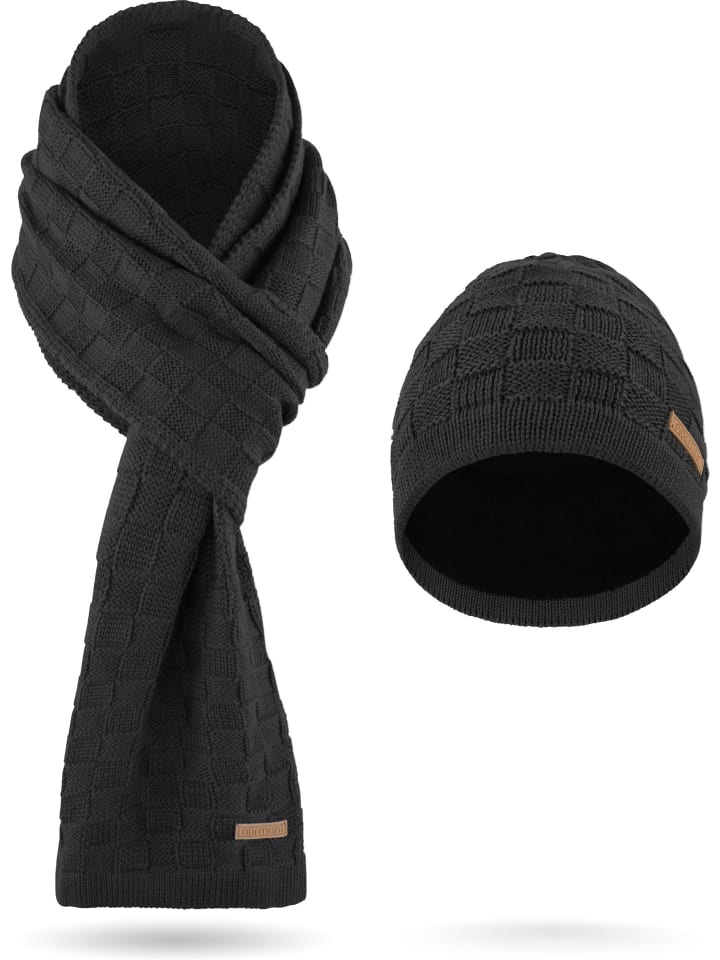 Шапка normani Winterset aus Merinowolle Schal und Mütze Muster Yuma, антрацит
Шапка normani Winterset aus Merinowolle Schal und Mütze Muster Yuma, антрацит