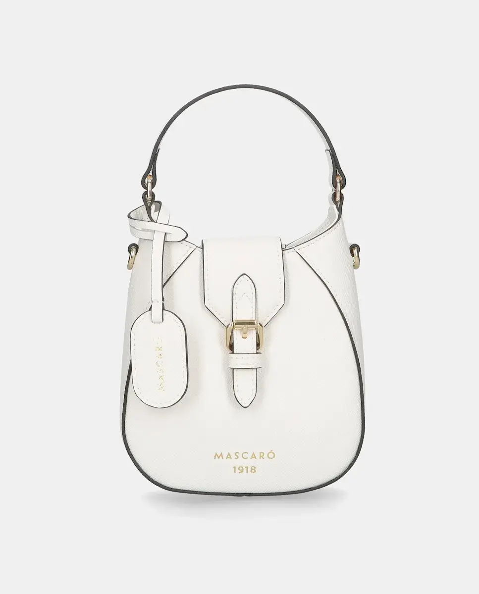 Миниатюрная женская сумка из кожи с регулируемым ремешком Mascaró, белый
Миниатюрная женская сумка из кожи с регулируемым ремешком Mascaró, белый